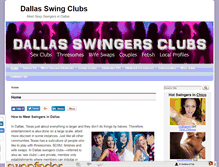 Tablet Screenshot of dallasswingclubs.com